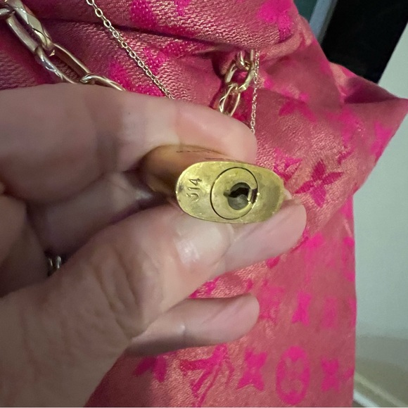💎🌟Gorgeous Louis Vuitton authentic lock & key necklace. Necklaces are not LV. - Picture 5 of 7